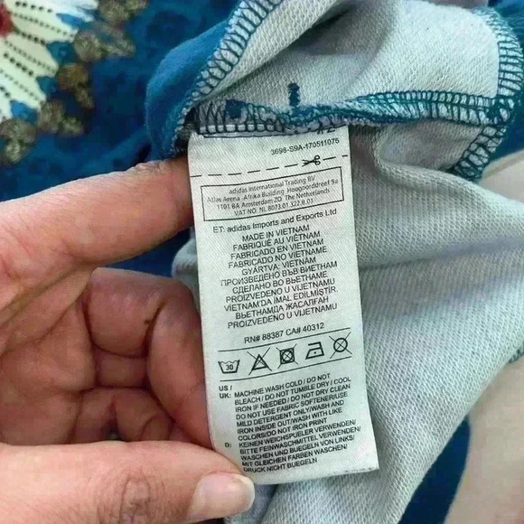 WOMENS Adidas x Farm Rio Borbomix Crew Neck Sweatshirt | XS extra small - Picture 12 of 14